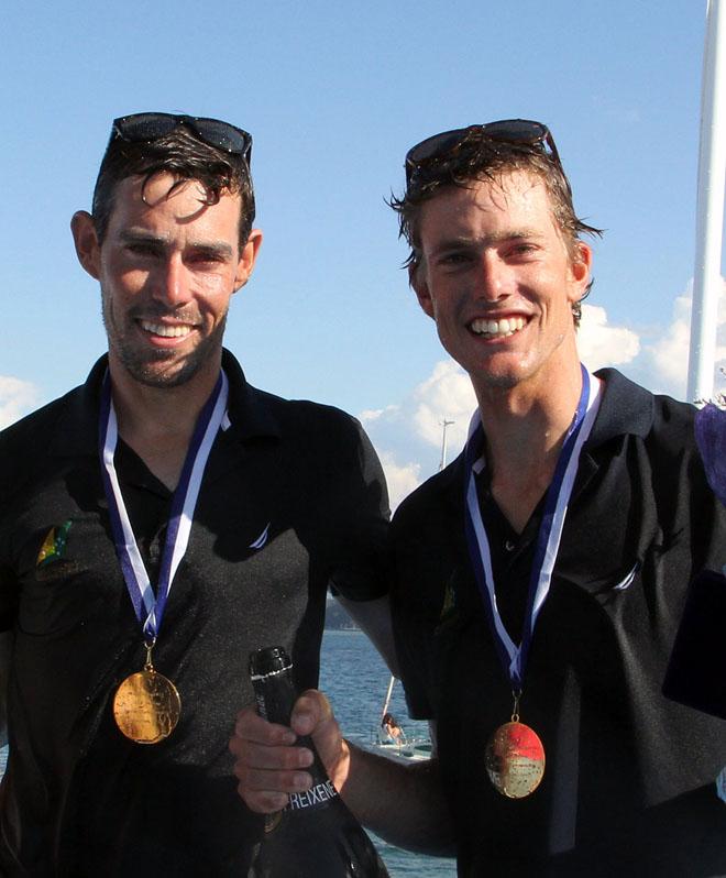 Belcher and Ryan, 470 Sailing World Champions 2014 - 2014 ISAF Sailing World Championships Santander © Sail-World.com http://www.sail-world.com